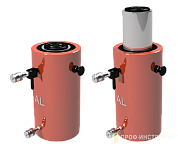 Домкрат гидравлический грузовой алюминиевый ДГА150П100