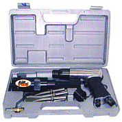 Молоток зубильный пневматический с комплектом зубил+игольчатая насадка SA7100AK в кейсе