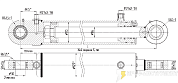 Гидроцилиндр МС110/56х1120-3(4).11(1520)