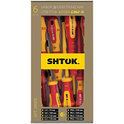 Набор отверток SHTOK 8 шт. картон 1000 В 09905