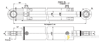Гидроцилиндр МС100/50х160-3(4).11(525)