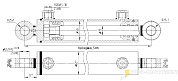Гидроцилиндр МС50/25х200-3(4).22(435)