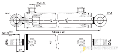 Гидроцилиндр МС50/25х200-3(4).22(435)