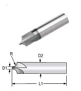 Фреза для внешнего радиуса MICRO100 d1,5мм CREM-080-300