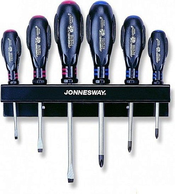 Набор отверток шлицевых и крестовых "HERCULES" Jonnesway D03PR06S