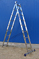 Лестница-стремянка Алюмет двухсекционная универсальная 5214 2x14