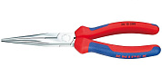 Круглогубцы с плоскими губками с режущими кромками, 200 мм, KNIPEX 26 15 200 KN-2615200