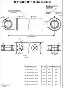 Гидроцилиндр ЦГ-140.90х1120.11-02