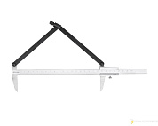 Штангенциркуль разметочный ШЦСРТ- 300 0,1 с твердосплавными губками МИК