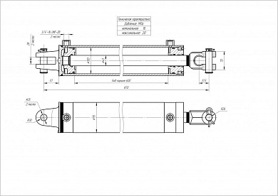 Гидроцилиндр ЦГ-100.40х600.01