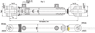 Гидроцилиндр МС50/30х200-3(4).44(630)