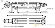 Гидроцилиндр подъема стрелы-опоры ГЦ-58.100.00.00