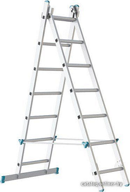 Лестница-стремянка Sarayli двухсекционная промышленная 2x17