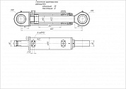 Гидроцилиндр ЦГ-125.90х300.11