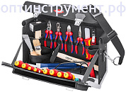 Чемодан с инструментом для электромонтера KNIPEX +24 предмета 00 21 02 SL KN-002102SL