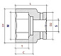 Головка торцевая PNG S24M52L