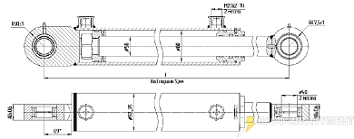 Гидроцилиндр МC80/50х400-3(4).11(700)