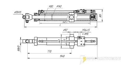 Гидроцилиндр подъема отвала 700-79-4947 СП
