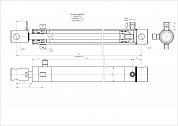 Гидроцилиндр ЦГ-40.20х299.17
