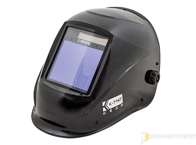 Маска сварщика КЕДР К-704Т с турбоблоком черная